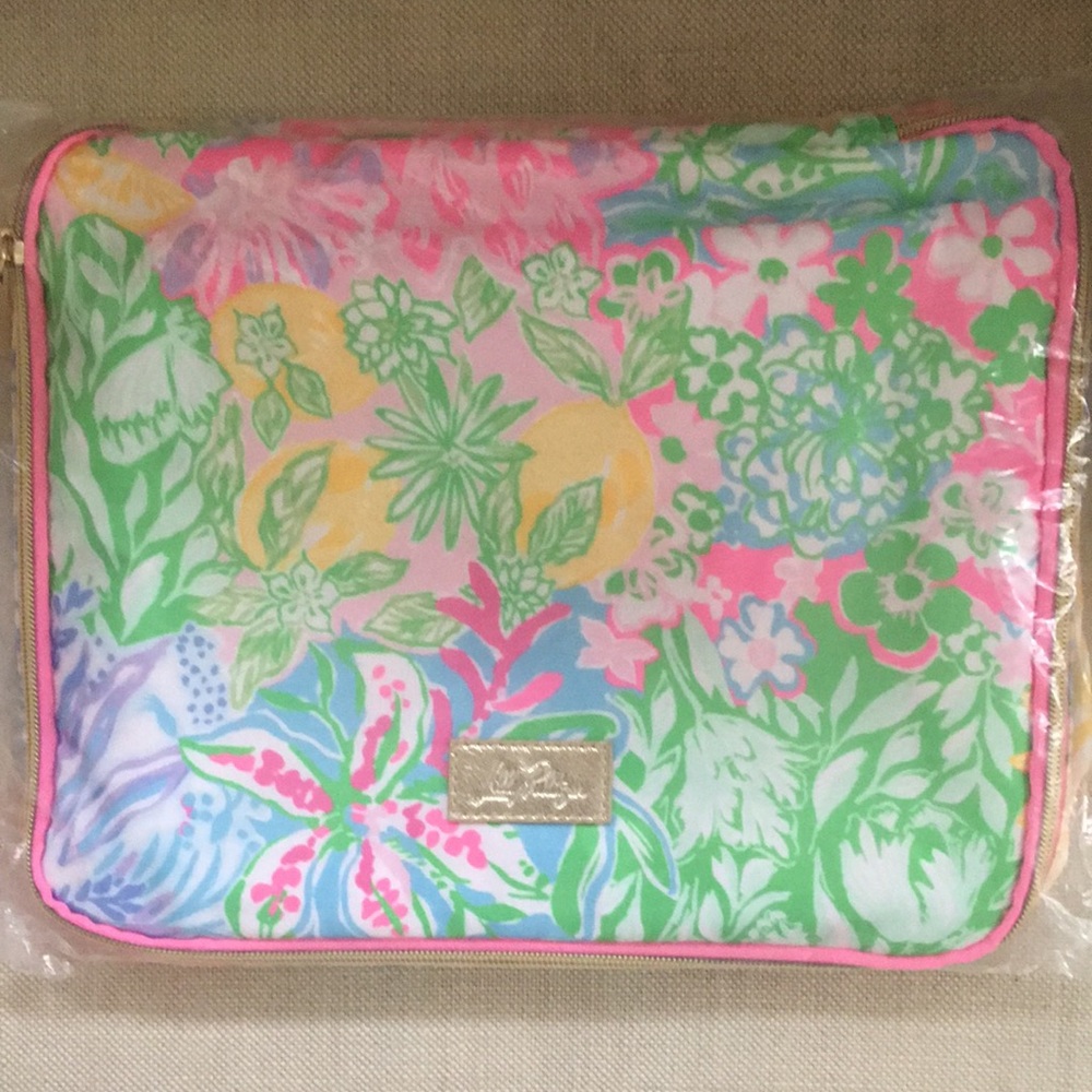 NWT Lilly Pulitzer Packing Cubes Bright Delight set of 2 GWP - Picture 2 of 11